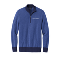 Brooks Brothers® Washable Merino Birdseye 1/4-Zip Sweater Black